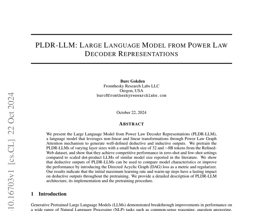 PLDR-LLM: Large Language Model from Power Law Decoder (2024)